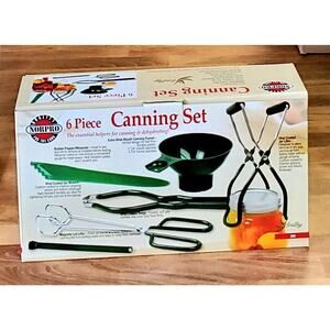 Norpro 599 6pc Canning Set, NEW IN BOX, Lifter, Tongs, Funnel, Wrench, Measurer
